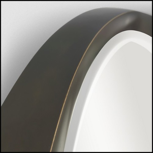 Miroir en acajou finition bronzage 119-Voile