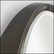 Miroir en acajou finition bronzage 119-Voile