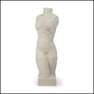 Decoration hand carved from limestone 119-Persephone