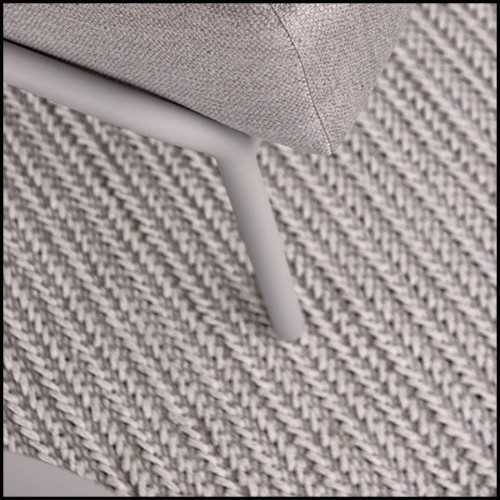 Rug in textylene silver finish 48-Twist Silver