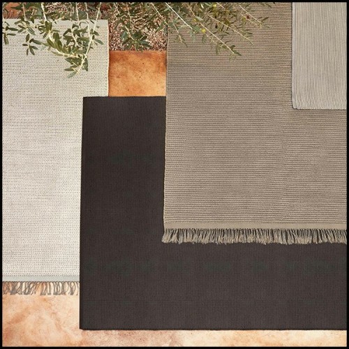 Rug in textylene silver finish 48-Twist Silver
