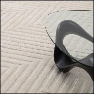Tapis en laine finition Ivoire 24-Breck
