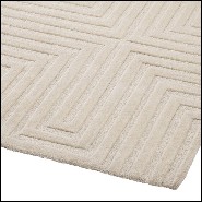 Tapis en laine finition Ivoire 24-Breck