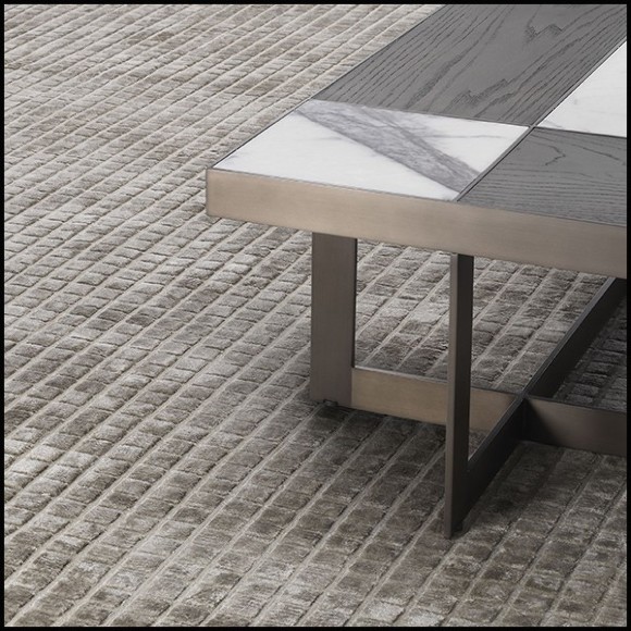 Tapis finition Gris avec motif gaufré relief 24-Crown Gris