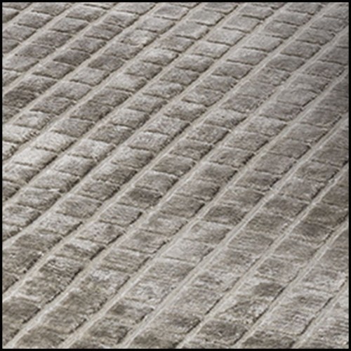 Tapis finition Gris avec motif gaufré relief 24-Crown Gris