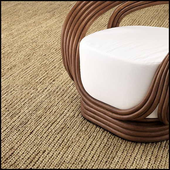 Carpet in stockinette stich pattern and Natural finish 24-Perreti