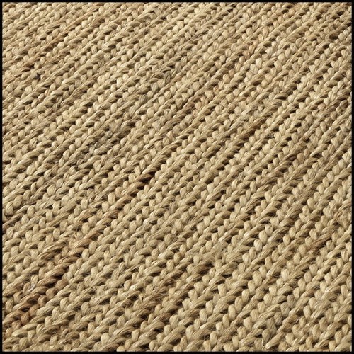 Tapis avec motif point de jersey et finition Natural 24-Perreti