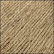 Tapis avec motif point de jersey et finition Natural 24-Perreti