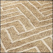 Carpet with zigzag pattern in Natural and White finish 24-Sazerac