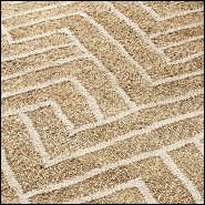 Tapis avec motif zigzag finition Natural et White 24-Sazerac