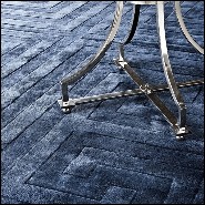 Carpet with Greek key pattern in Sapphire finish 24-Baldwin