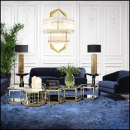 Carpet with Greek key pattern in Sapphire finish 24-Baldwin