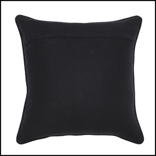 Cushion with diamond pattern black and white 24-Splender B&W