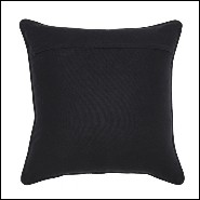 Cushion with diamond pattern black an gold finish 24-Splender Gold