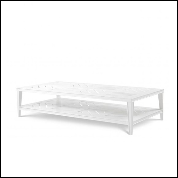 Table basse finition blanc rectangulaire 24-Bell Rive Rec