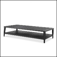 Coffee Table black matte finish recatngular 24-Bell Rive Rec B