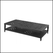 Coffee Table black matte finish recatngular 24-Bell Rive Rec B