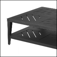 Coffee Table black matte finish recatngular 24-Bell Rive Rec B