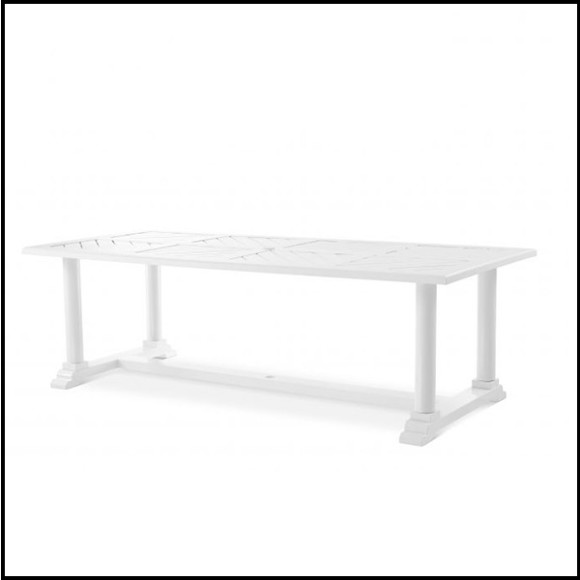 Table à manger finition blanc 24-Bell Rive W