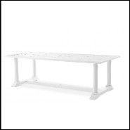 Table à manger finition blanc 24-Bell Rive W