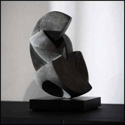 Sculpture en bronze massif noici 190-Human Love