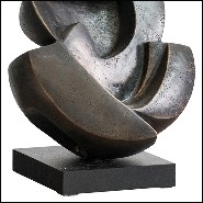 Sculpture en bronze massif patiné 190-Human Love Bronze