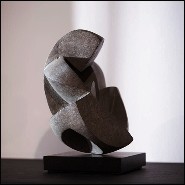 Sculpture en bronze massif patiné 190-Human Love Bronze
