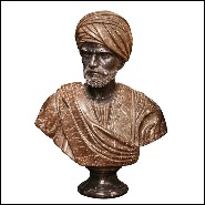 Sculpture of a bust in carved marble PC-Busts Roman