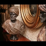 Sculpture of a bust in carved marble PC-Busts Roman