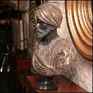 Sculpture of a bust in carved marble PC-Busts Roman