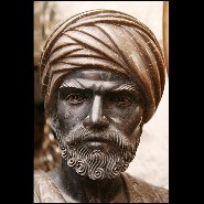 Sculpture of a bust in carved marble PC-Busts Roman