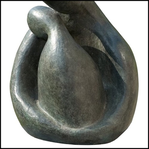 Sculpture en bronze massif vert 190-Human and Child