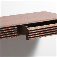 Console murale en noyer massif 163-Lines