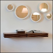 Console murale en noyer massif 163-Lines