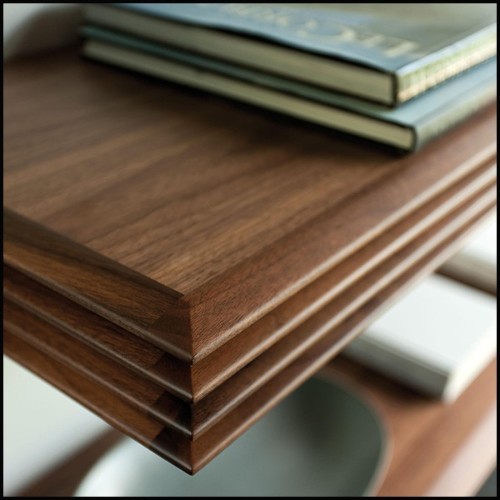 Wall console in solid walnut wood 193-Lines