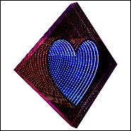 Mirroir coeur effet infini PC-Heart Light