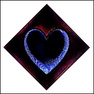 Mirroir coeur effet infini PC-Heart Light
