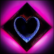 Mirror heart shaped infinite effect PC-Heart Light