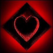 Mirroir coeur effet infini PC-Heart Light