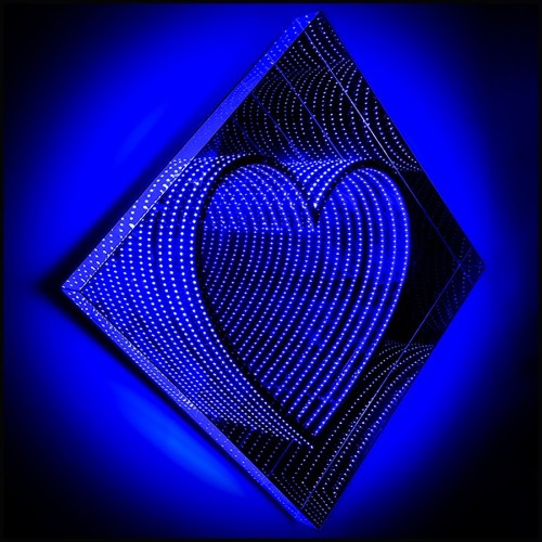 Mirroir coeur effet infini PC-Heart Light