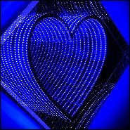 Mirror heart shaped infinite effect PC-Heart Light