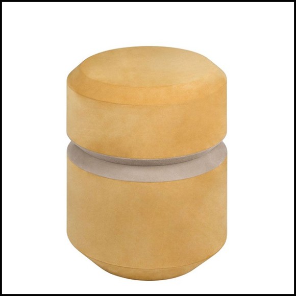 Stool suede mustard finish 189-Liguria M