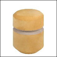 Stool suede mustard finish 189-Liguria M