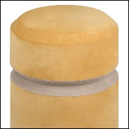 Stool suede mustard finish 189-Liguria M
