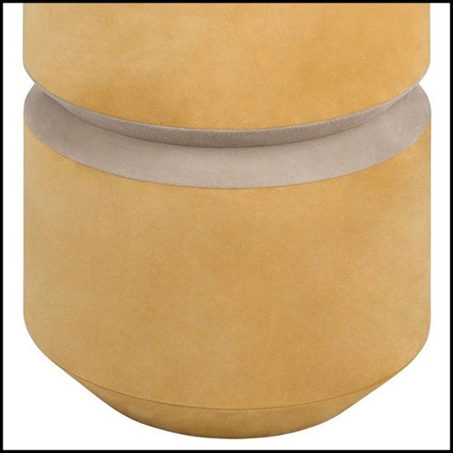 Stool suede mustard finish 189-Liguria M