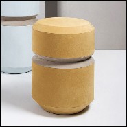 Stool suede mustard finish 189-Liguria M