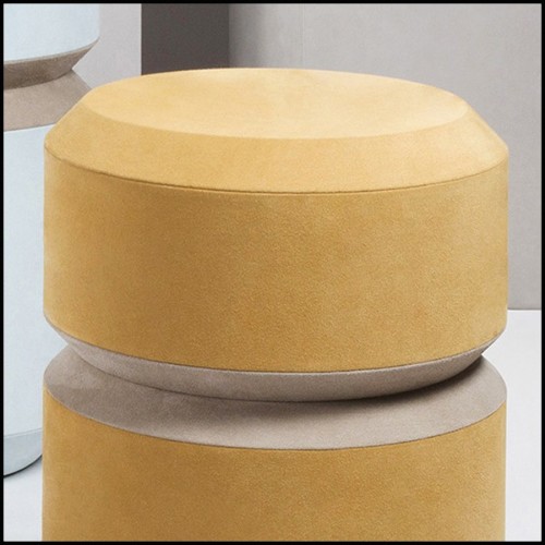 Stool suede mustard finish 189-Liguria M