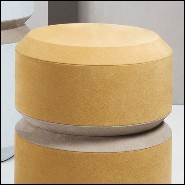 Stool suede mustard finish 189-Liguria M