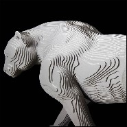 Sculpture panther aluminium plates PC-Panther Polished