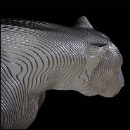 Sculpture panther aluminium plates PC-Panther Polished